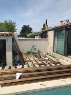Création d'une terrasse en bois à Aix en Provence